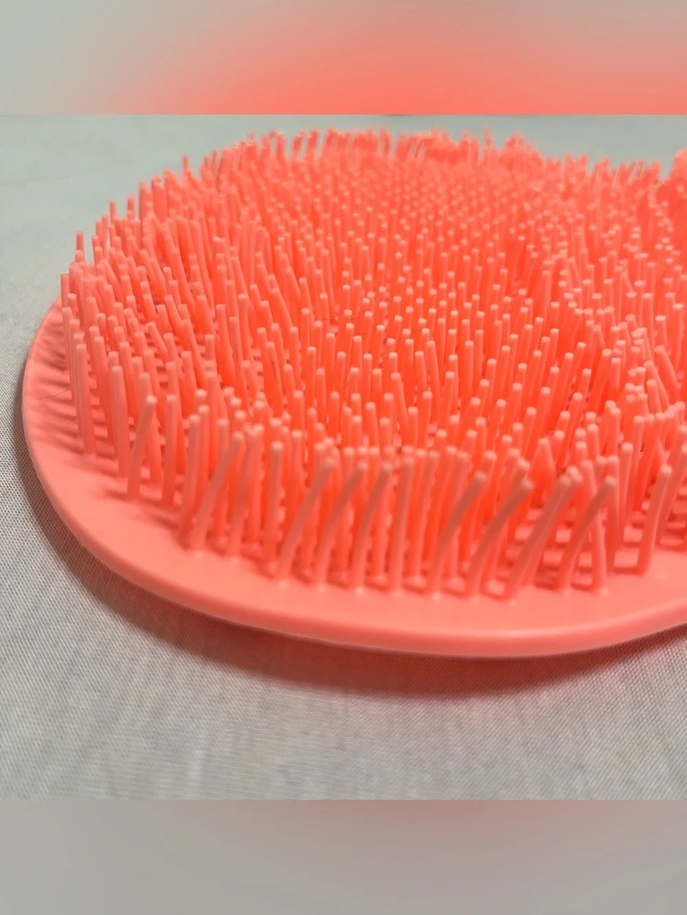 Silicone Shower Foot and Back Scrubber Mat - Coral Pink